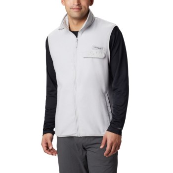 Pánské Vesty Columbia M Harborside II Fleece Šedé OKWUPR781